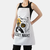 Tablier Conception de maison hantée Halloween de nuit effr (Insitu)