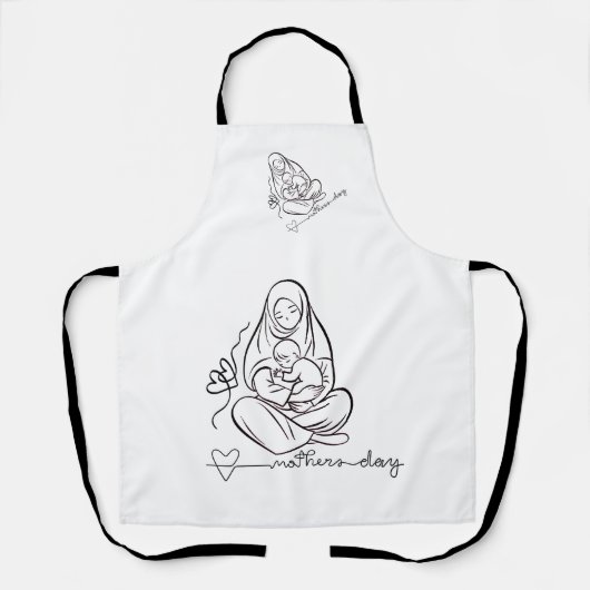 Tablier Conception de maman d'amour Belle (Recto)