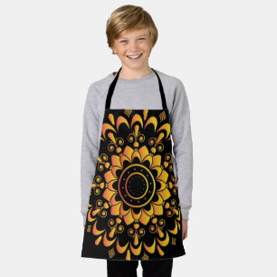Tablier Conception de mandala unique doré-95747