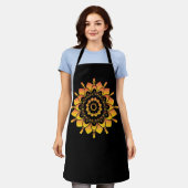 Tablier Conception de mandala unique doré-95748 (Porté)