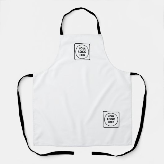 Tablier Conception de marque commerciale moderne blanche à (Recto)