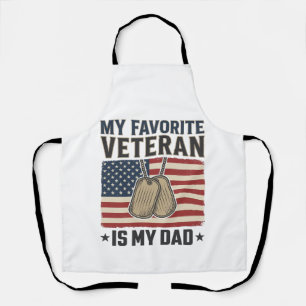 Tablier Conception de médailles patriotiques pour papa vét