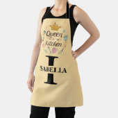 Tablier Conception de monogramme de nom de reine de cuisin (Insitu)