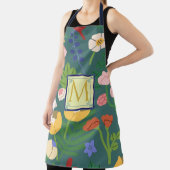 Tablier Conception de monogramme floral moderne (Insitu)