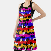 Tablier Conception de Motif Abstrait irrégulier en milieu (Insitu)