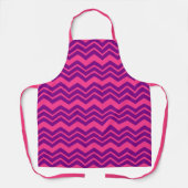 Tablier Conception de motif chevron rose et violet (Recto)