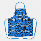 Tablier Conception de motif de peau d'animal Tigre Bleu (Recto)