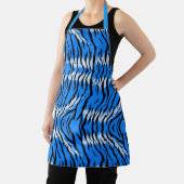 Tablier Conception de motif de peau d'animal Tigre Bleu (Insitu)