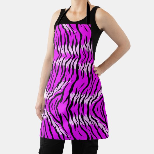 Tablier Conception de motif de peau de tigre violet (Insitu)