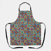 Tablier Conception de motif mosaïque floral (Recto)