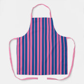 Tablier Conception de motif rayé élégant rose bleu (Recto)