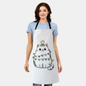 Tablier Conception de Noël de chat mignon (Porté)