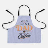 Tablier Conception de papa amateur de café drôle (Recto)