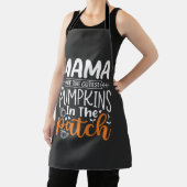Tablier Conception de patch de citrouilles maman Halloween (Insitu)
