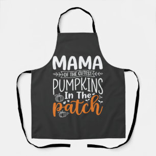 Tablier Conception de patch de citrouilles maman Halloween