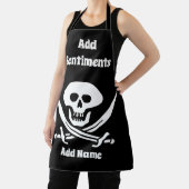 Tablier Conception de pirate éditer & ajouter du texte, Ta (Insitu)