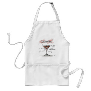 Tablier Conception de recette de boissons de Manhattan