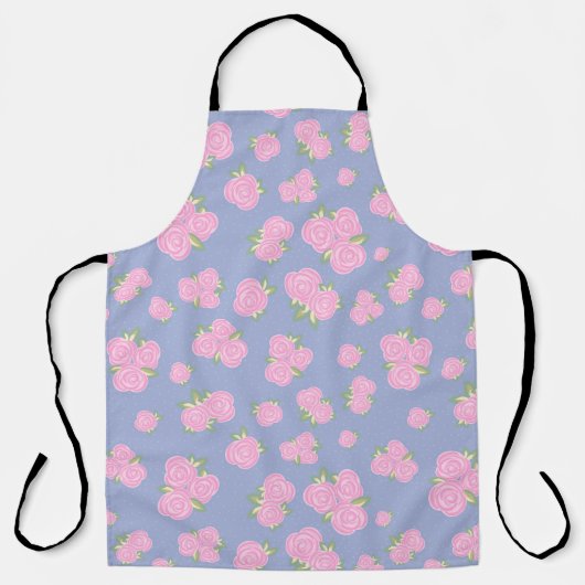 Tablier Conception de rose antique romantique (Recto)