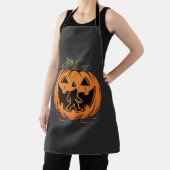 Tablier Conception de silhouette de citrouille Halloween B (Insitu)