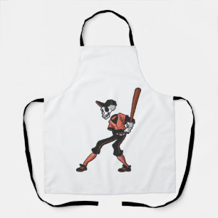 Tablier conception de squelette de baseball pour joueurs d