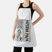 Tablier Conception de t-shirt avec ruban et drapeau de Pap (Insitu)