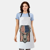 Tablier Conception de T-shirt de chasse de drapeau américa (Porté)