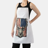 Tablier Conception de T-shirt de chasse de drapeau américa (Insitu)
