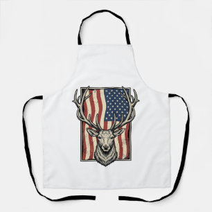 Tablier Conception de T-shirt de chasse de drapeau américa