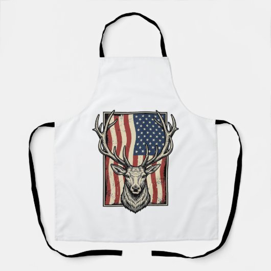 Tablier Conception de T-shirt de chasse de drapeau américa (Recto)