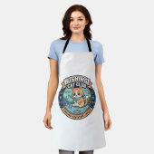 Tablier Conception de T-shirt de chat de pêche - Chat de p (Porté)
