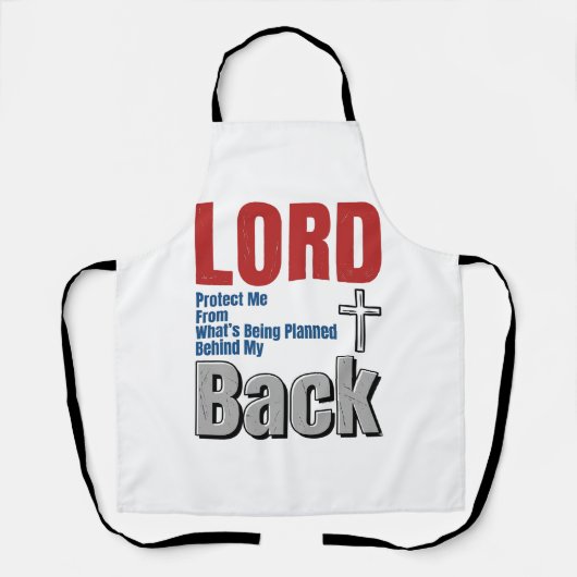 Tablier Conception de t-shirt de foi chrétienne Lord Prote (Recto)