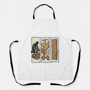 Tablier Conception de T-Shirt de gravure d'outils de menui