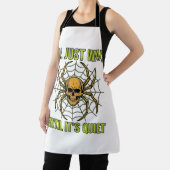 Tablier Conception de T-Shirt Halloween drôle de crâne vin (Insitu)