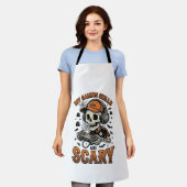 Tablier Conception de T-shirt Halloween vintage squelette (Porté)