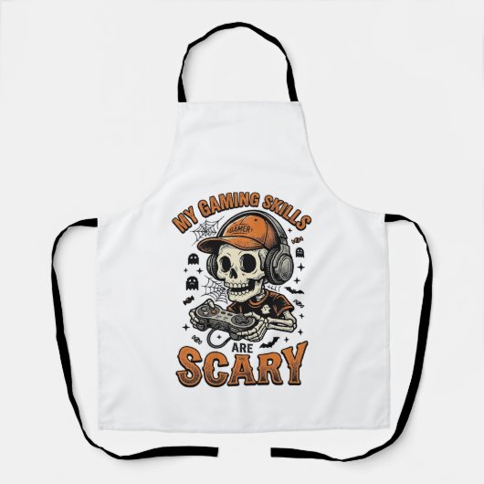 Tablier Conception de T-shirt Halloween vintage squelette (Recto)