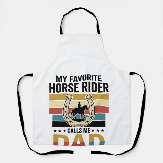 Tablier Conception de t-shirt Mon cavalier de cheval préfé (Recto)