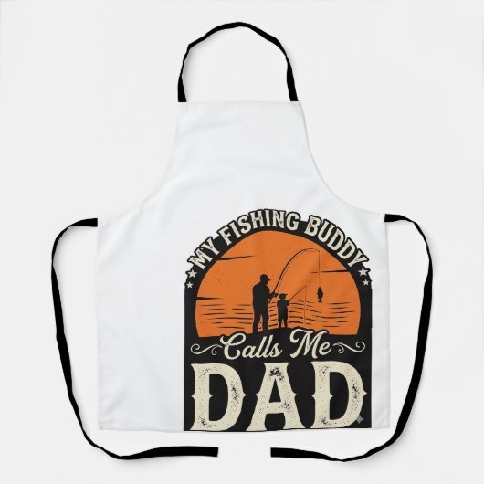 Tablier Conception de T-shirt pour papa, compagnon de pêch (Recto)