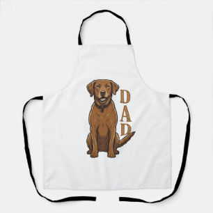 Tablier Conception de T-shirt pour papa de chien marron vi