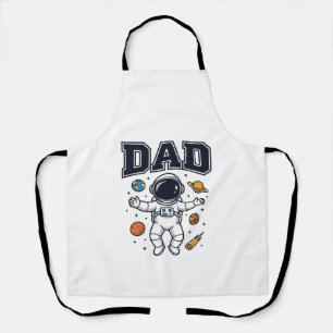 Tablier Conception de T-shirt Vector Space Astronaute Papa