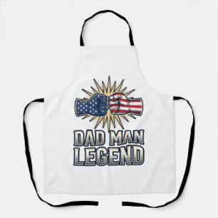 Tablier Conception de T-Shirt Vintage Legend Papa Patrioti