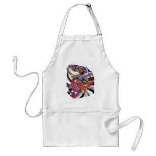 Tablier conception de tatouage japonais Blue Dragon