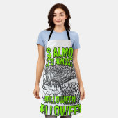 Tablier Conception de toile d'araignée d'Halloween pour th (Porté)