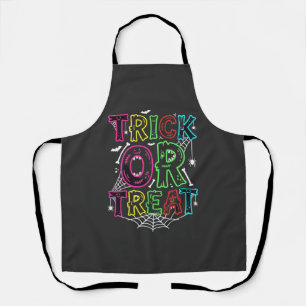 Tablier Conception de toile d'araignée Halloween Trick or