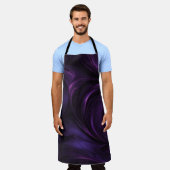 Tablier Conception de torsion violette foncée (Porté)