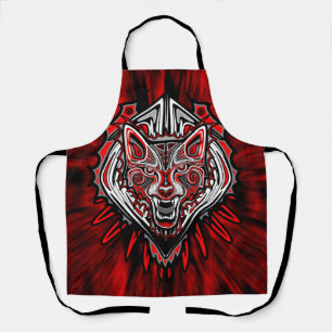 Tablier Conception de totem tribal Haida de loup