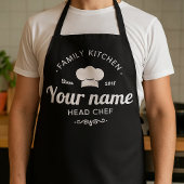 Tablier Conception de typographie de chef de cuisine de fa