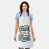 Tablier Conception de typographie Halloween Trick Or Treat (Porté)