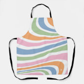 Tablier Conception de vague rétro (Recto)