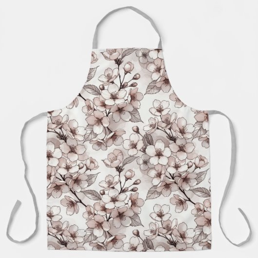 Tablier Conception délicate de fleurs de cerisier (Recto)