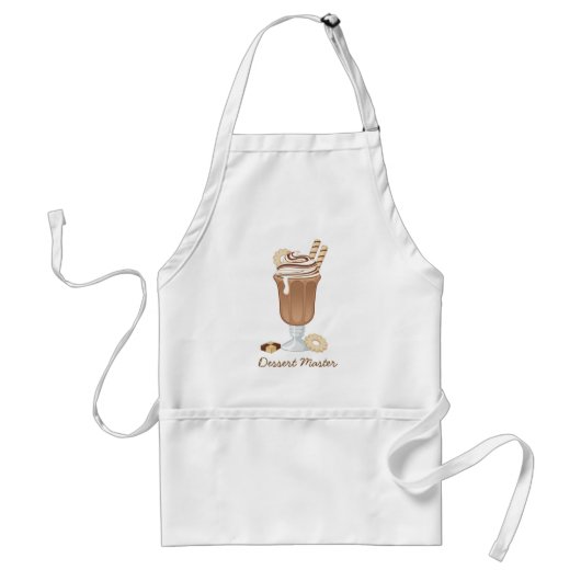 Tablier Conception démodée mignonne de milkshake de (Devant)